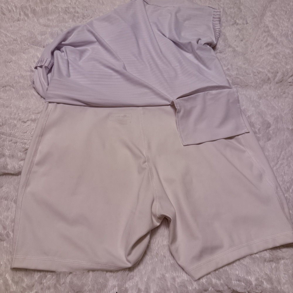 PETER MILLAR Women's Laura Wrap Painted Golf Skort White/Purple SIZE LARGE - Picture 6 of 12